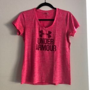 Under Armour Neon Pink Workout Top
